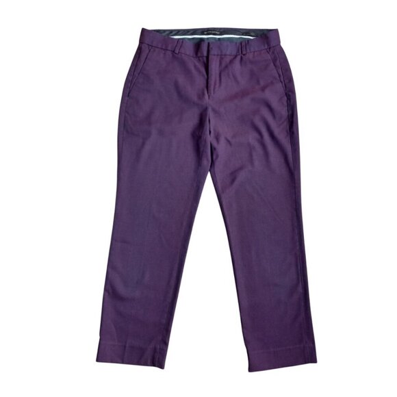 Banana Republic Pants - Banana Republic Avery Purple Straight Leg Ankle Dress Pants - Women's Size 8
